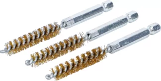 Brosse en laiton | 9 mm | 6,3 mm (1/4") | 3 pièces