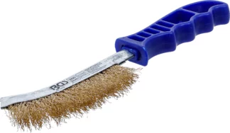 Brosse en fil d’acier | laitonnée | 260 mm