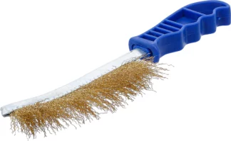 Brosse en fil d’acier | laitonnée | 260 mm