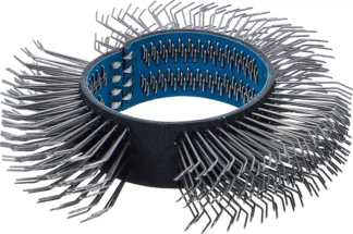 Brosse à fil d'acier ronde | coudée | Ø 103 x 23 x 0,7 mm