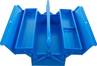Caisse á outils métallique | vide | 420 x 200 x 150 mm | 3 compartiments