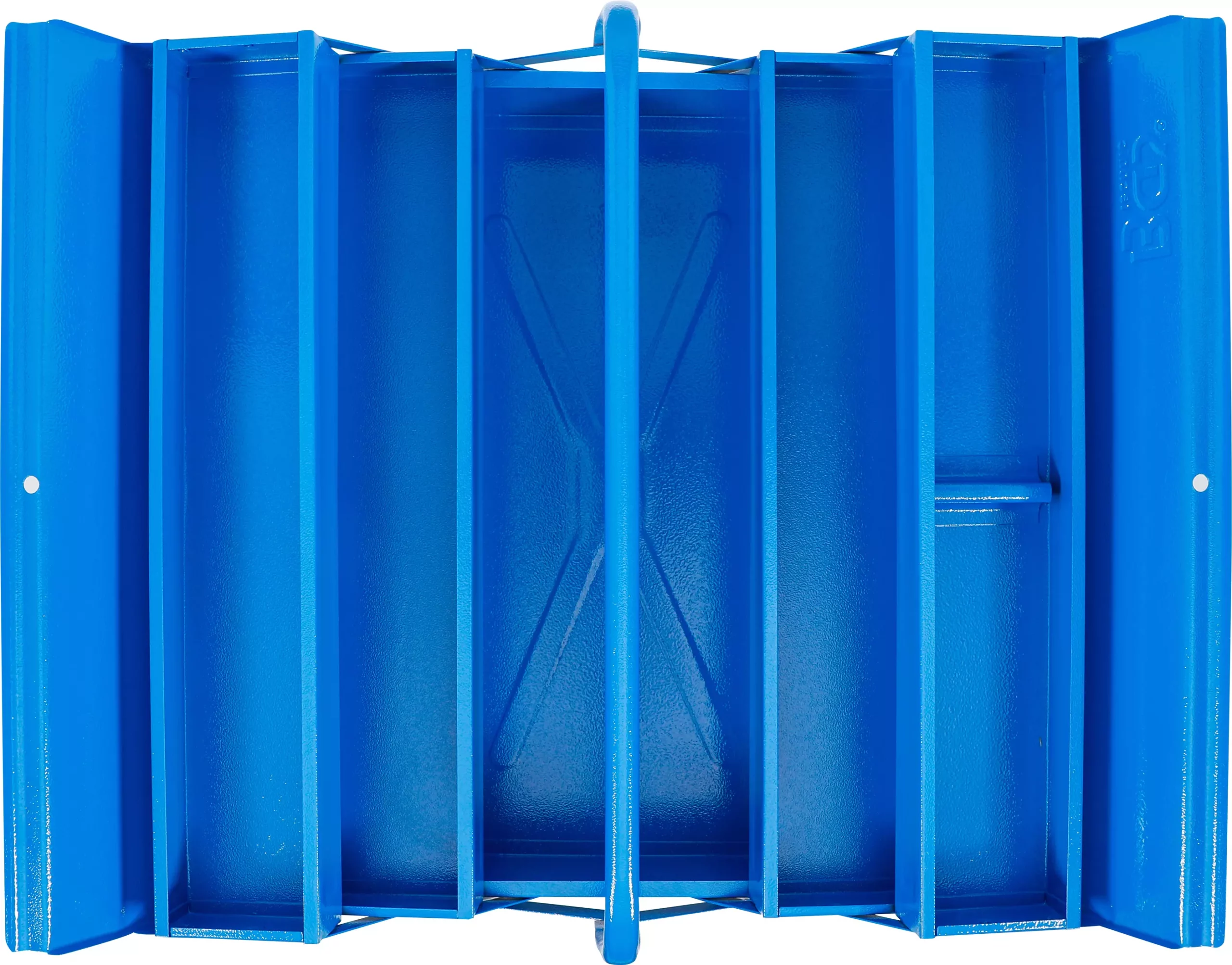 Caisse á outils métallique | vide | 530 x 200 x 200 mm | 5 compartiments – Image 4
