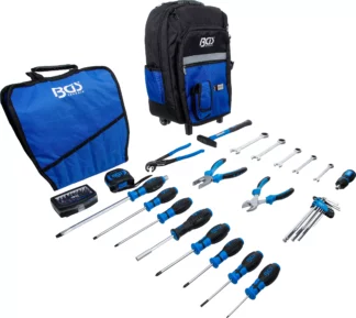 Sac à outils | avec poignée télescopique, mobile | 66 pcs.
