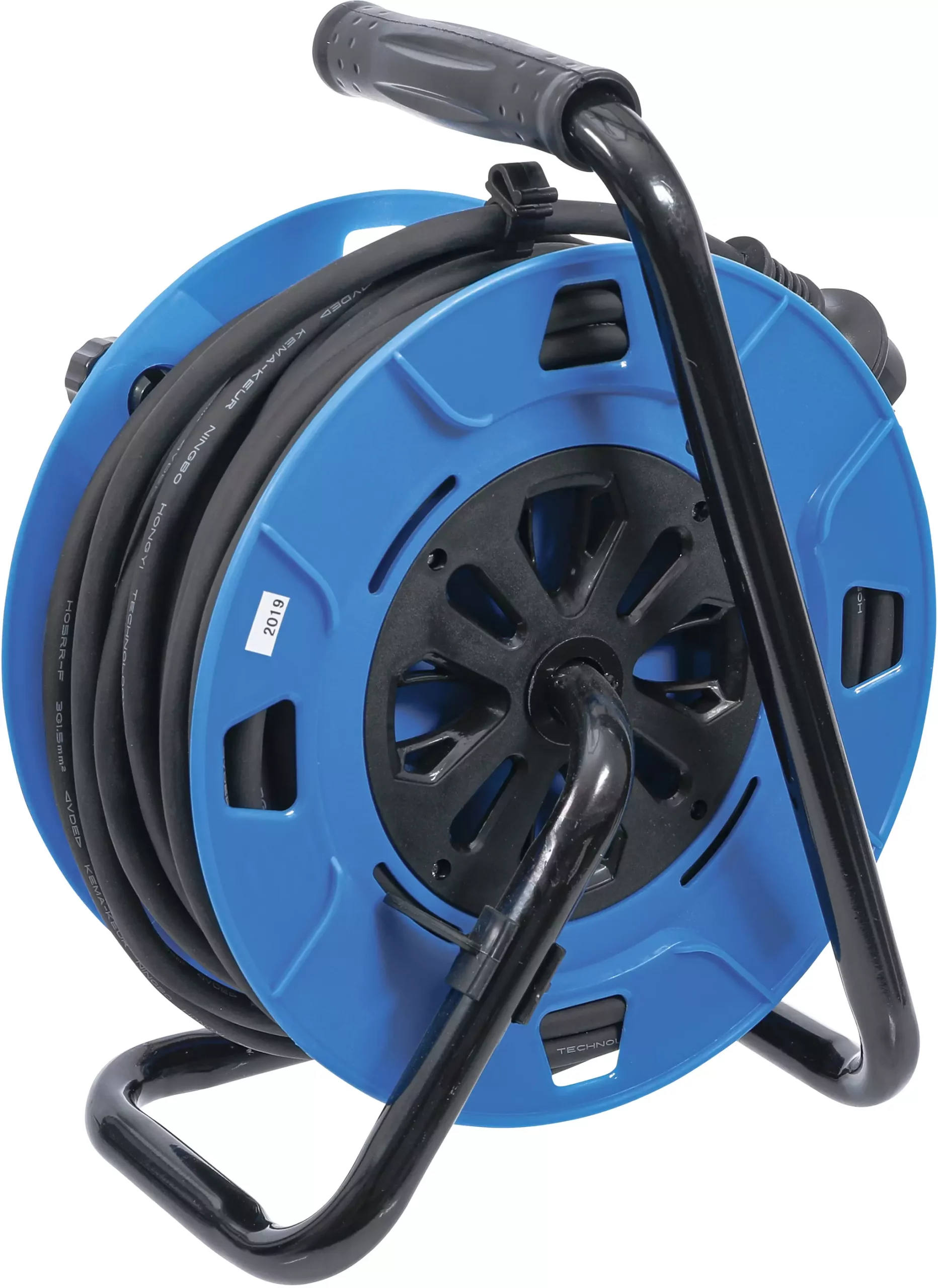 Enrouleur de câble | 25 m | 3 x 1,5 mm² | 4 prises de courant avec clapet de fermeture | IP 44 | 3500 W – Image 3