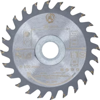 Lame de scie circulaire en métal dur | Ø 100 x 30 x 2,1 mm | 24 dents