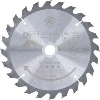 Lame de scie circulaire en métal dur | Ø 190 x 30 x 2,5 mm | 24 dents