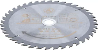 Lame de scie circulaire en métal dur | Ø 210 x 30 x 2,6 mm | 40 dents