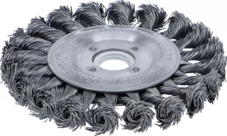 Brosse plate | brosse ronde tressée | Ø 115 mm