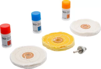 Kit de polissage pour métal doux | 7 pièces