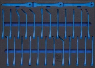 Insert de servante d'atelier 3/3 : Jeu de coins nylon pour garnitures et grattoirs | 27 pièces