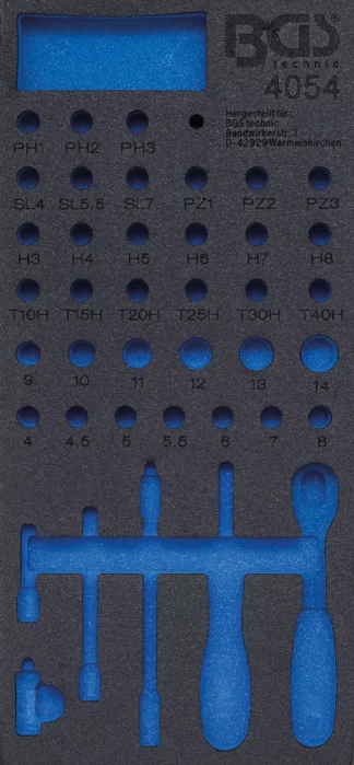 Insert de servante d'atelier 1/3, vide | pour art. 4054