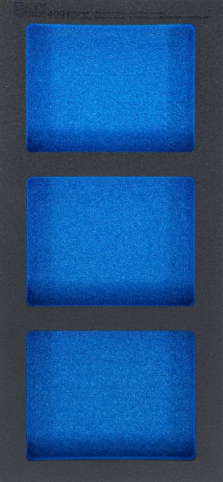 Insert de servante d'atelier 1/3, vide : 3 tablettes | 408 x 189 x 32 mm