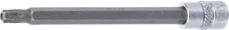 Douille à embouts | longueur 100 mm | 6,3 mm (1/4") | profil T (pour Torx) avec perçage T30