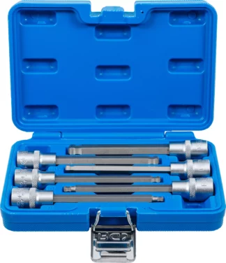 Jeu de douilles à embouts | 12,5 mm (1/2") | six pans intérieurs avec tête sphérique 5 - 12 mm | 6 pièces