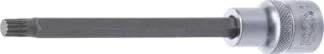 Douille à embouts | longueur 140 mm | 12,5 mm (1/2") | denture multiple intérieure (pour XZN) M8
