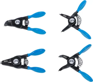 Jeu de pinces à circlips | pour petits circlips | 80 mm | 4 pièces