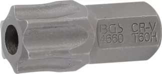 Embout | Longueur 30 mm | 10 mm (3/8") | profil T (pour Torx) avec perçage T60