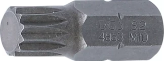 Embout | Longueur 30 mm | 10 mm (3/8") | denture multiple intérieure (pour XZN) M10