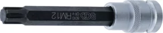 Douilles à embouts | longueur 120 mm | 12,5 mm (1/2") | profil cannelé (pour RIBE) M12