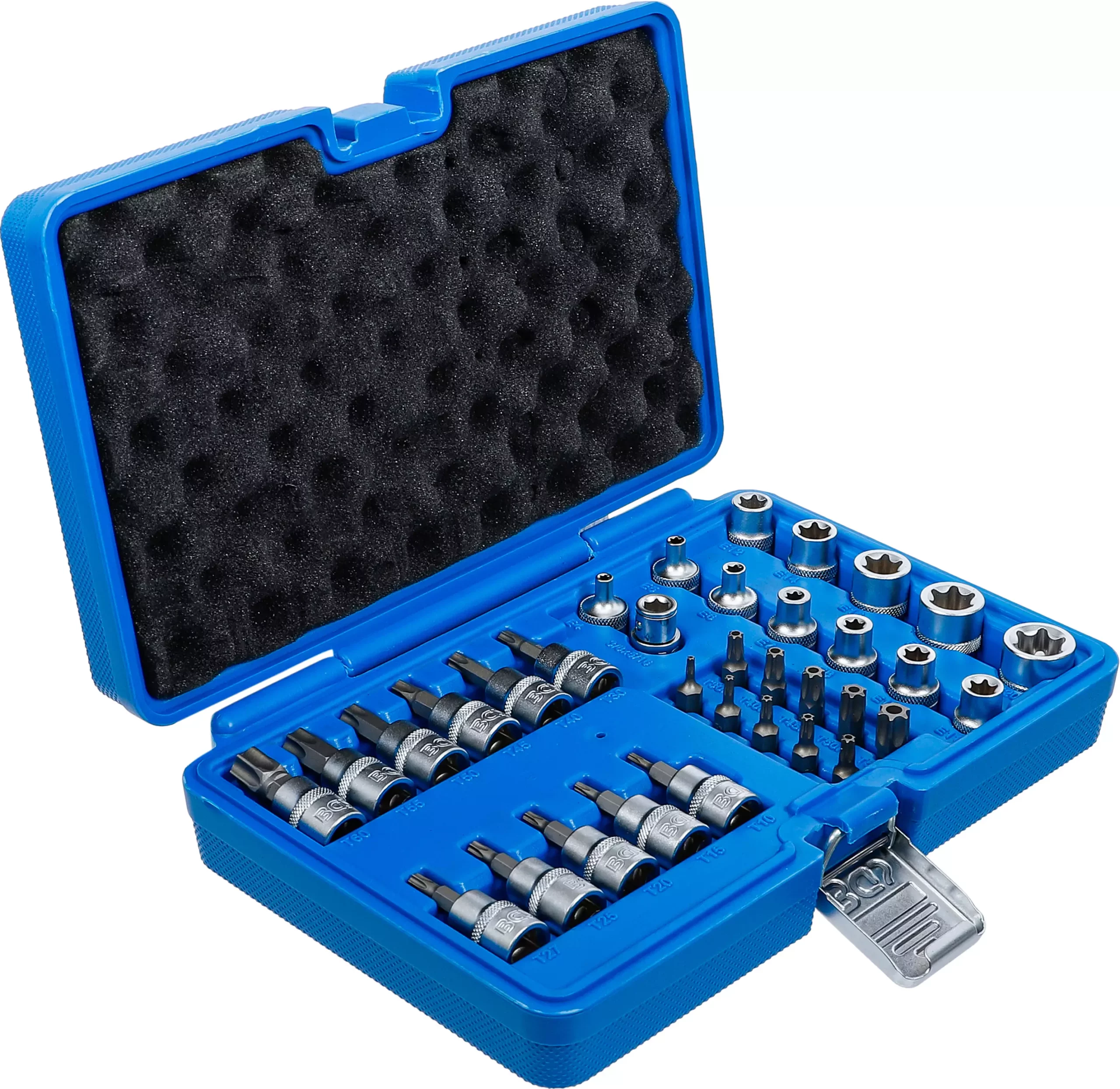 Jeu d'embouts et de clés à douille | 10 mm (3/8") | profil E / profil T (pour Torx) | 34 pièces – Image 2