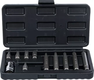 Jeu d'embouts | 10 mm (3/8") | Polygone femelle (pour XZN) | 11 pièces