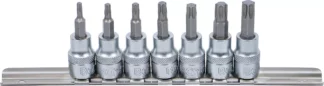 Jeu de douilles à embouts | 10 mm (3/8") | profil T (pour Torx) T15 - T50 | 7 pièces