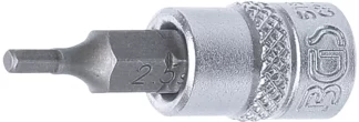 Douille à embouts | 6,3 mm (1/4") | six pans intérieurs 2,5 mm