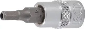 Douille à embouts | Empreinte carré femelle 6,3 mm (1/4") | six pans femelle avec alésage 4 mm