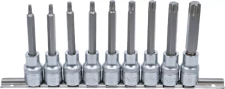 Jeu de douilles à embouts | carré femelle 12,5 mm (1/2") | profil T (pour Torx) | 9 pièces