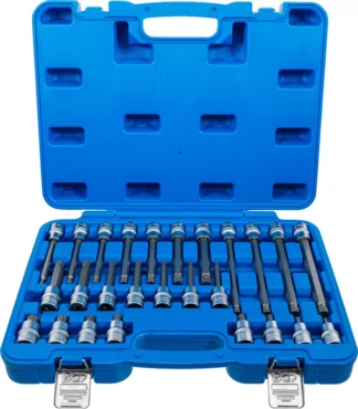 Jeu de douilles à embouts | 12,5 mm (1/2") | Denture multiple intérieure (pour XZN) | 26 pièces