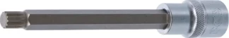 Douille à embouts | longueur 140 mm | 12,5 mm (1/2") | denture multiple intérieure (pour XZN) M10