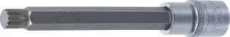 Douille à embouts | longueur 140 mm | 12,5 mm (1/2") | denture multiple intérieure (pour XZN) M12