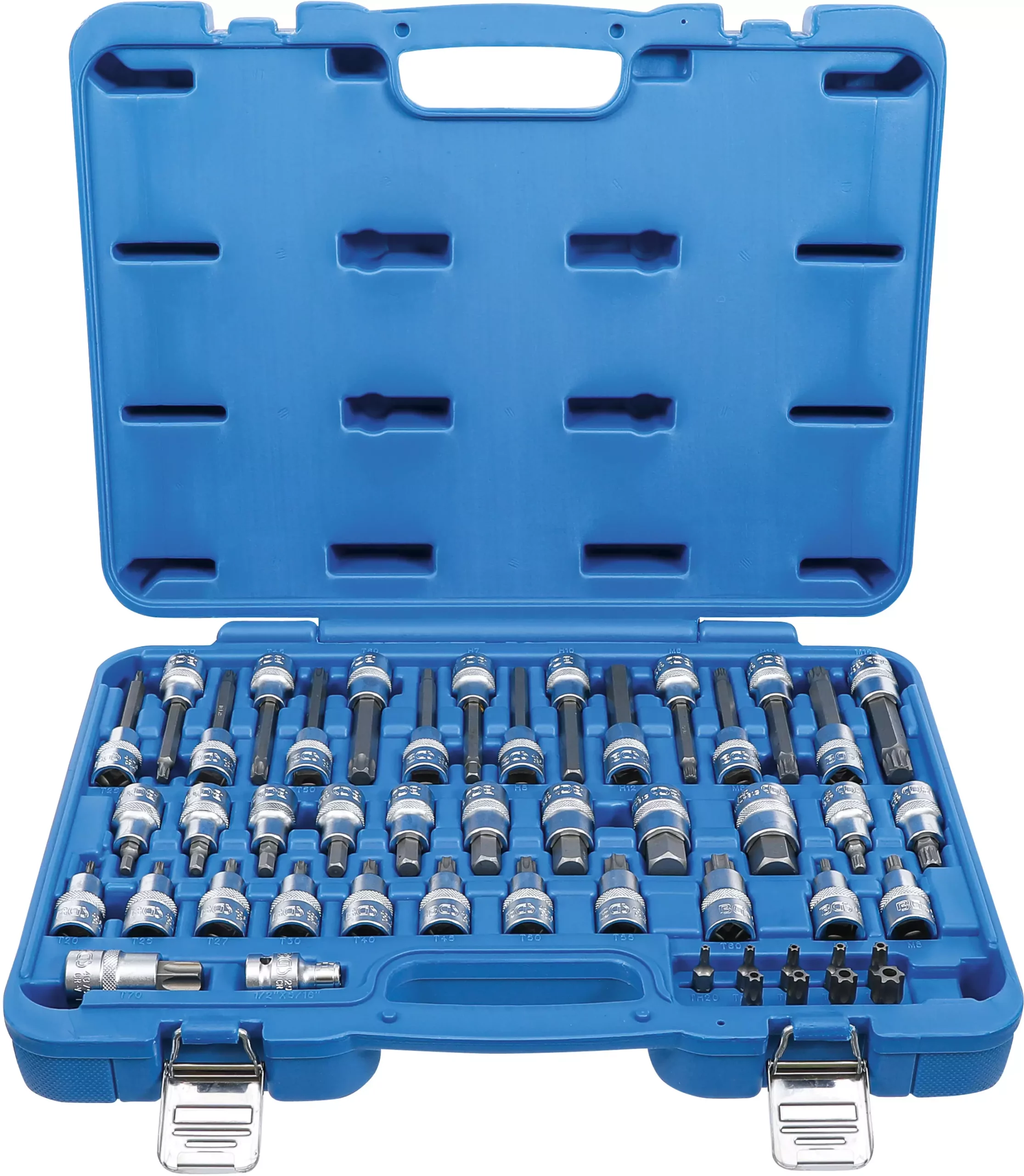 Jeu de douilles à embouts | 12,5 mm (1/2"), 8 mm (5/16") | 49 pièces