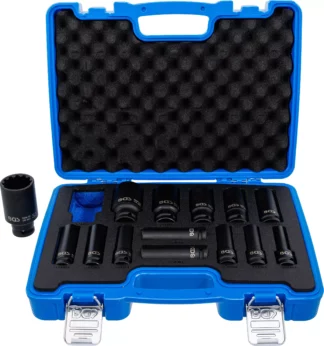 Jeu de douilles à choc, Gear Lock | 12,5 mm (1/2") | 10 - 32 mm | 14 pièces
