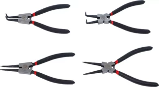Jeu de pinces à circlips 175 mm | 4 pièces