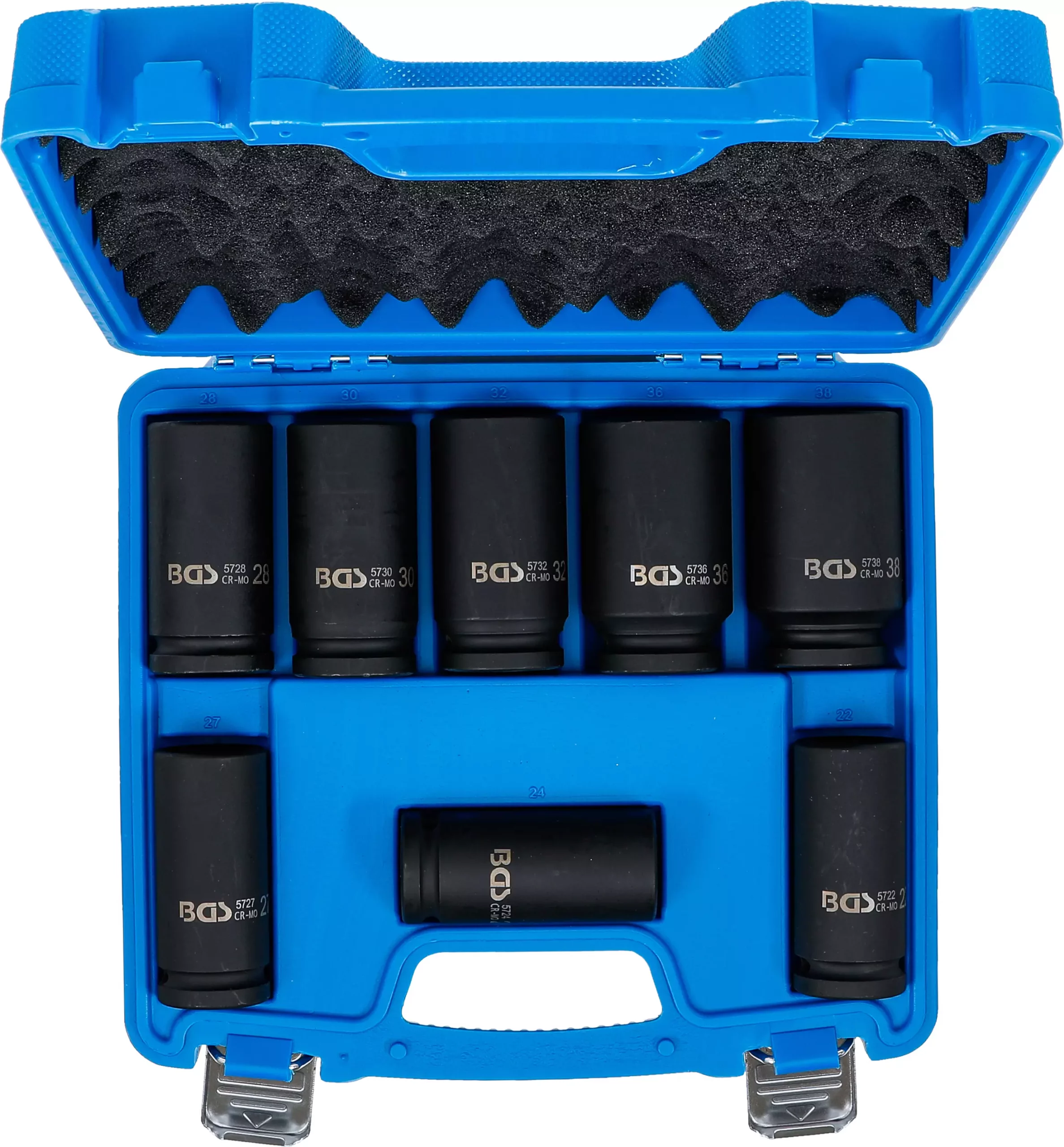 Jeu de douilles à choc, extra longues | 20 mm (3/4") | 22 - 38 mm | 8 pièces – Image 4