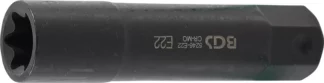 Douille de clé à douilles, profil E, extra longue | 22 mm | E22