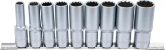 Jeu de douilles, douze pans, longues | 12,5 mm (1/2") | 10 - 24 mm | 9 pièces