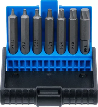 Jeu d'extracteurs de vis | pour six pans intérieurs défectueux 1,5 - 6 mm | 7 pièces