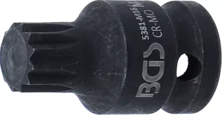 Douille à embouts à choc | longueur 43 mm | 12,5 mm (1/2") | denture multiple intérieure (pour XZN) M16