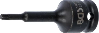 Douille à embouts à choc | longueur 75 mm | 12,5 mm (1/2") | profil T (pour Torx) T25