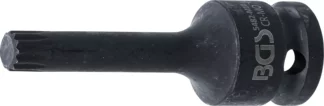 Douille à embouts à choc | longueur 75 mm | 12,5 mm (1/2") | denture multiple intérieure (pour XZN) M10