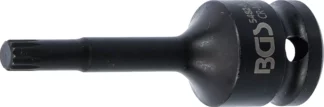 Douille à embouts à choc | longueur 75 mm | 12,5 mm (1/2") | denture multiple intérieure (pour XZN) M8