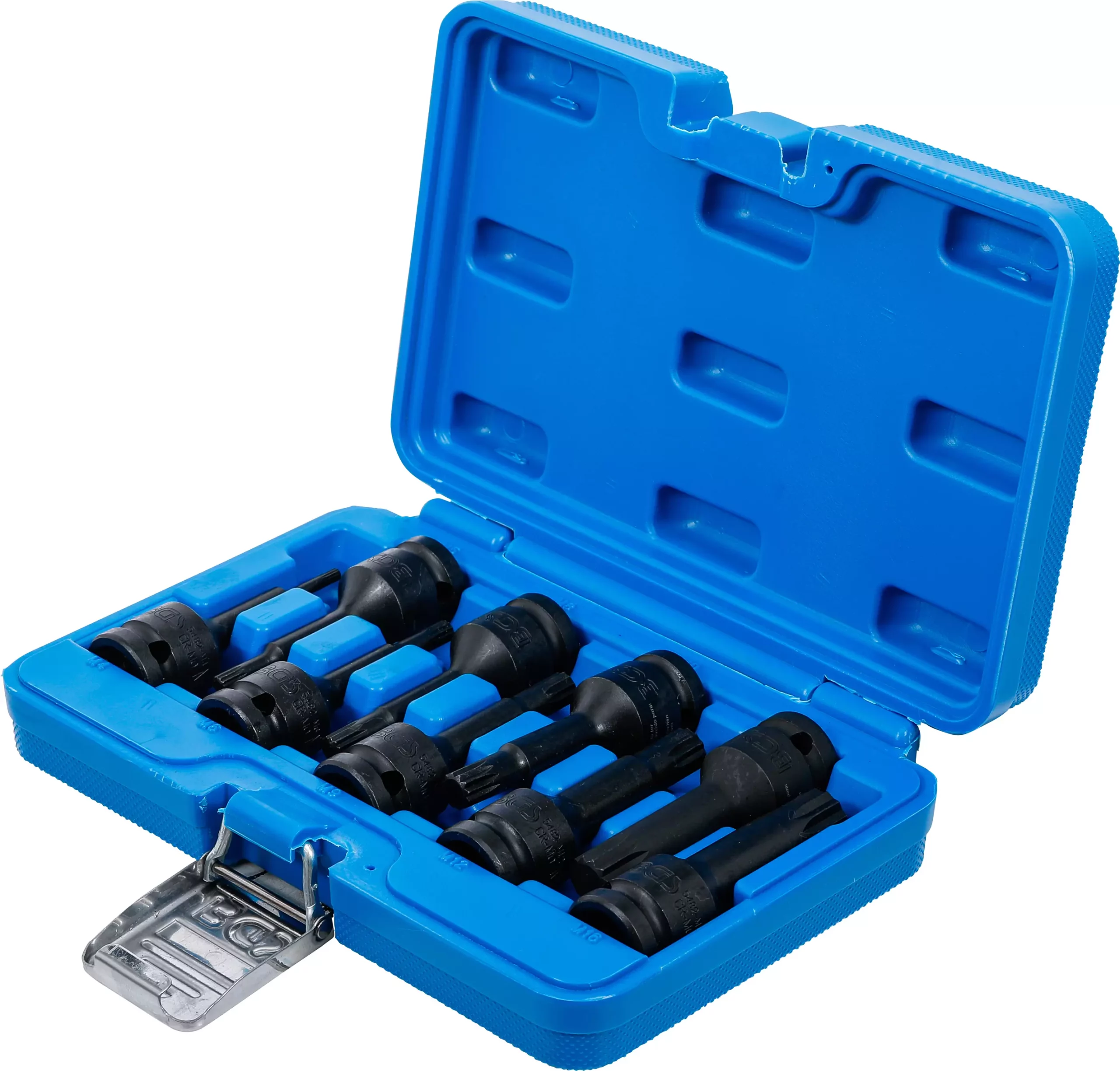 Jeu de douilles à embouts à choc | 12,5 mm (1/2") | Denture multiple intérieure (pour XZN) M4 - M16 | 9 pièces – Image 3