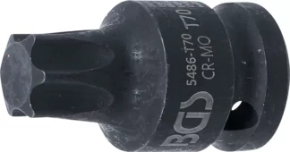Douille à embouts à choc | longueur 42 mm | 12,5 mm (1/2") | profil T (pour Torx) T70