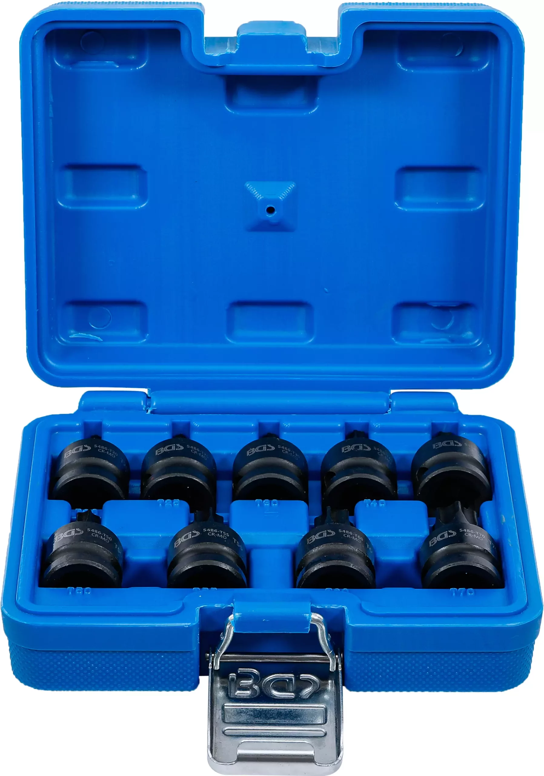 Douille à embouts à choc | 12,5 mm (1/2") | profil T (pour Torx) T20 - T70 | 9 pièces