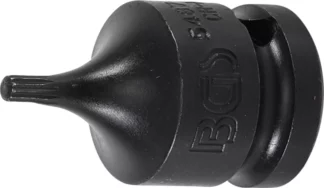 Douille à embouts à choc | longueur 43 mm | 12,5 mm (1/2") | denture multiple intérieure (pour XZN) M4