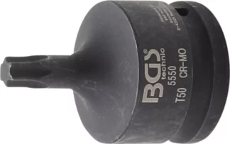 Douille à embouts de puissance | longueur 60 mm | 20 mm (3/4") | Profil T (pour Torx) T50