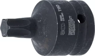 Douille à embouts de puissance | longueur 60 mm | 20 mm (3/4") | Profil T (pour Torx) T60