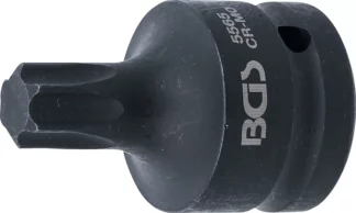 Douille à embouts de puissance | longueur 60 mm | 20 mm (3/4") | Profil T (pour Torx) T65